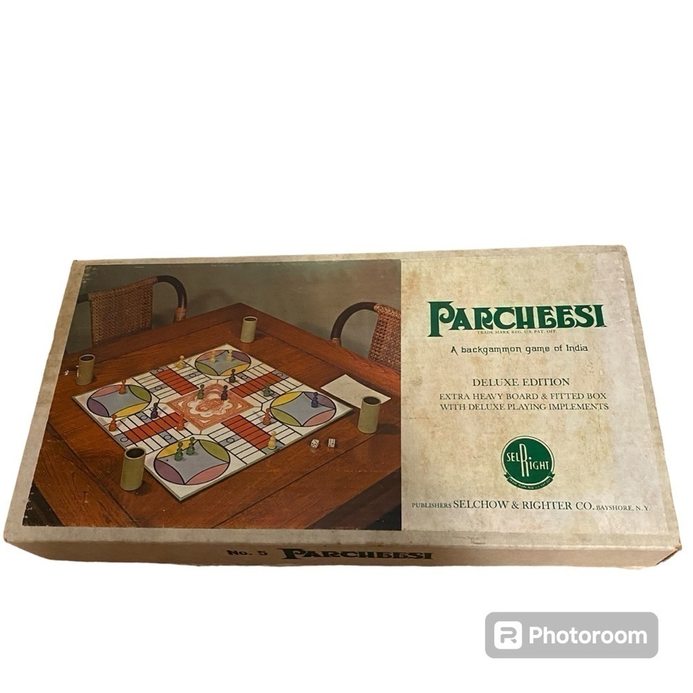 Vintage Parcheesi Deluxe Board Game 1959